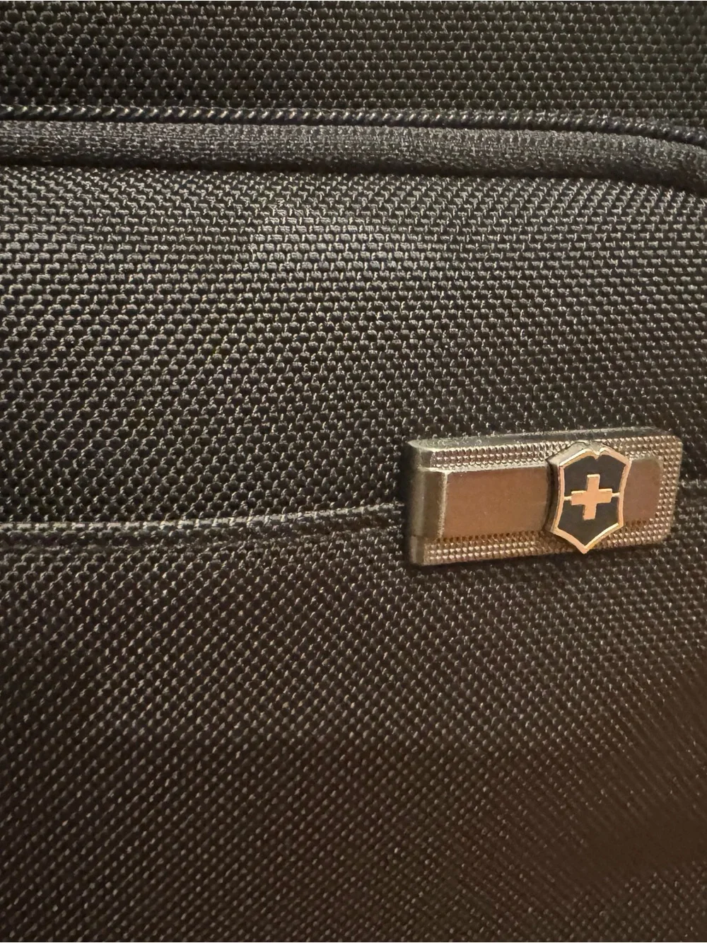 Victorinox Black Men's Briefcase Laptop Bag with Front Pocket